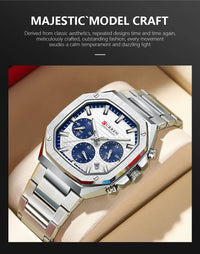 Curren Casual Versatile Men's Square Chronograph Watch (Dial 3.9cm) - CUR232