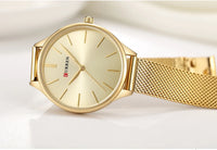 CURREN Fashion Women Watch Top Brand Luxury Ladies Girl Wristwatch Silver Stainless Steel Bracelet Classic Female Clock 9024