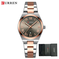 CURREN Watch Women,Watches for Women,Ladies Watches,Waterproof Fashion Dress Stainless Steel Bracelet Analog Watches Date