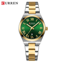 CURREN Women Watch Top Brand Luxury Lady Girl Wristwatch Elegant Stainless Steel Bracelet Waterproof Casual Female Clock 9095
