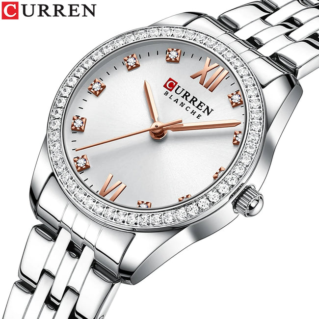 New stock! ! Women Bracelet Watches Steel belt Love Steel belt Rhinestone Quartz Wrist Watch Luxury Fashion Watch for women