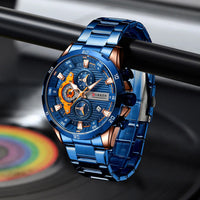 CURREN 8402 Men's Stainless Steel Watch Creative Fashion Luminous Dial with Chronograph Leisure Luxury Men's Watch Reloj Hombre
