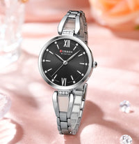 CURREN 9092 Women's Stainless Steel Quartz Watch Luxury and Elegant Watch Business Women's Bracelet Watches Relojes De Mujer