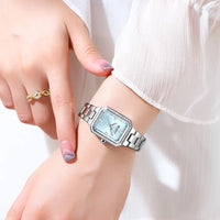 CUREEN New Luxury Lady's Watches Elegant Waterproof Quartz Watch Rectangular Dial Female Clock Gold
