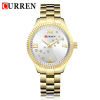 CURREN New Fashion Women Watches Top Brand Luxury Lady Girl Wristwatch Black Stainless Steel Bracelet Female Clock Gift 9009