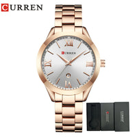 CURREN Women Watch Luxury Fashion Watches Woman Clock Stainless Steel Simple Business Wriswatches Ladies Relogio Feminino 9007