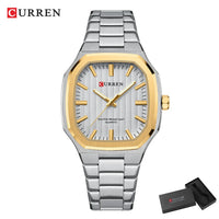 CURREN Brand Fashion Business Multi-functional Steel Band Quartz Men's Luxury Steel Wristwatch Retro Clock