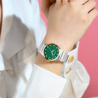 CURREN Luxury Stainless Steel Watches Female Classic Round Dial Quartz Watch Women Business Wristwatches Wrist with Box