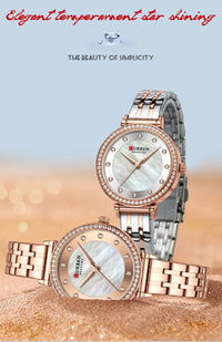 Women Watches New Curren Rose gold Silver Ladies Bracelet Watch womens quartz dress wristwatch feminino reloj mujer kol saati