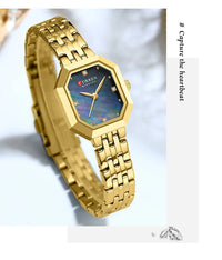CURREN Elegant Fashion Women's Watches Luxury Brand Original Quartz Watch for Ladies Waterproof Stainless Steel Luminous Date