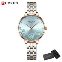 CURREN 9068 Fashion Women Watches Stainless Steel strap Ultra Thin Quartz Watch Woman Romantic Clock Women Watches Montre Femme