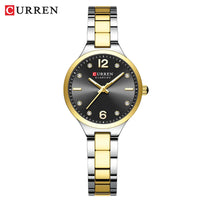 CURREN Women Elegant Watch Stainless Steel Casual Fashion Dial Digital Ladies Watches Quartz Wristwatch Reloj Mujer Girls Clock