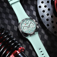 CURREN Men's Watch New Luxury Quartz Clock Original Silicone Sports Multi Functional Waterproof Luminous Date Timer Wrist Watch