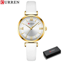 CURREN Top Luxury Brand Watch for Women Leather Watches Ladies Casual Quartz Watch Quartz Women's Wristwatch Montre Femme Relogi