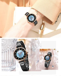 2021  CURREN Women Watches Top Brand Luxury Japan Quartz Movement Stainless Steel Waterproof Wristwatches relogio mujer