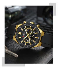 CURREN Sport Mens Watches Top Brand Luxury Auto Date Watch Men Waterproof Luminous AQUANAUT Quartz Watches for Men Reloj Hombre