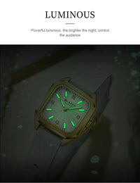 CURREN 9113 Stylish Ladies' Quartz Watch, Waterproof Square Small Dial Wristwatch with Sleek Design for Daily Wear