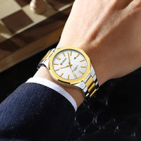 CURREN Men Watch Fashion Classial Luminous with Date Stainless Steel Band Relogio Masculino
