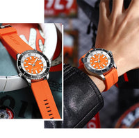 Curren 8448 Original Silicone Clock Hands Quartz Watches for Men Army Waterproof Sports Male Wristwatch reloj hombre