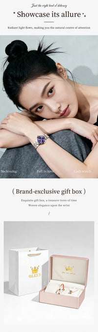 OLEVS 3735 Women's Quartz Wristwatch Delicate Fashion Small Dial Elegant Ladies Dress Watches Waterproof Watches for Woman New