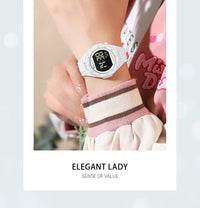 CURREN Woman Fashion Watches Fashion Sports Watch Silicone Strap 3ATM Waterproof Time Display Women's LED Digital Watch Gift