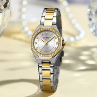 CURREN Original Quartz Watch for Women Fashion Elegant Ladies Watches Stainless Steel Waterproof Wristwatch