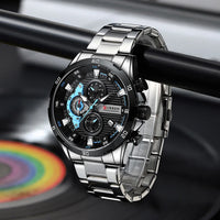 CURREN 8402 Men's Stainless Steel Watch Creative Fashion Luminous Dial with Chronograph Leisure Luxury Men's Watch Reloj Hombre