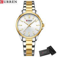 CURREN Simple Women Bracelet Luminous Quartz Watches For Ladies Sports Round Waterproof Business Wristwatch Relogio Feminino