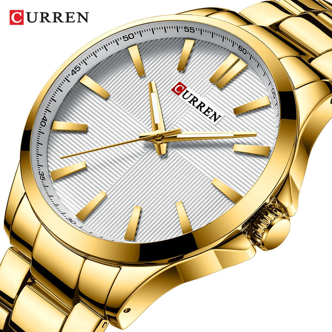 CURREN Men Watch Top Brand Luxury Waterproof Military Army Male Clock Sport Stainless Steel Wristwatch Relogio Masculino 8322