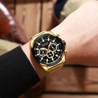 CURREN Quartz Watch for Men Top Brand Luxury Fashion Business Watches Steel Waterproof Man Sport Wristwatch Relogio Masculino