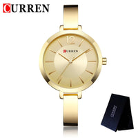 CURREN Fashion Women Watches Top Brand Luxury Ladies Girl Wristwatch Silver Stainless Steel Bracelet Classic Female Clock 9012