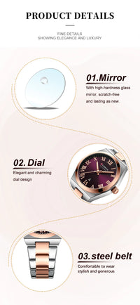 CURREN Women Watch Top Brand Luxury Lady Girl Wristwatch Elegant Stainless Steel Bracelet Waterproof Casual Female Clock 9095