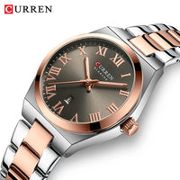 CURREN 9095 Women's Roman Letter Quartz Watch Waterproof Calendar Ladies' Watch