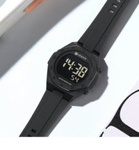 CURREN Woman Fashion Watches Fashion Sports Watch Silicone Strap 3ATM Waterproof Time Display Women's LED Digital Watch Gift