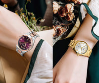 CURREN Women Watch Top Brand Luxury Lady Girl Wristwatch Elegant Stainless Steel Bracelet Waterproof Casual Female Clock 9095