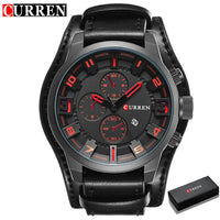 CURREN Top Brand Luxury Mens Watches Male Clocks Date Sport Military Clock Leather Strap Quartz Business Men Watch Gift 8225