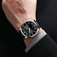 CURREN 8365 Men's Minimalist Calendar Water-Resistant Quartz Watch, Business Style with Leather Strap