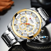 CURREN Quartz Watch for Men Top Brand Luxury Fashion Business Watches Steel Waterproof Man Sport Wristwatch Relogio Masculino