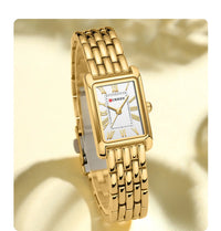 CURREN Women Watch Top Brand Luxury Lady Girl Wristwatch Stainless Steel Bracelet Waterproof Female Original Clock Gift 9115