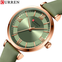CURREN 9079 Elegant Women's Quartz Watch Fashion Casual Leather Strap Waterproof Clock Business Lady Watch Gift Reloj Mujer
