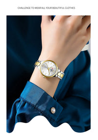 CURREN Luxury Top Brand Women's Watches Elegant Fashion Gold Watch for Women Original Simple Quartz Waterproof Wristwatch Ladies