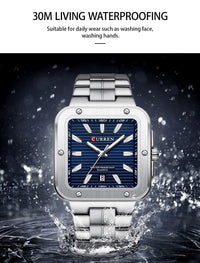 CURREN Luxury Original Man Watch Waterproof Stainless Steel Luminous Men's Wristwatch Date Week Quartz Fashion Watches For Men