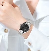 CURREN Luxury Quartz Watch for Women Elegant Stainless Steel Women's Watches Luminous Waterproof Date Wristwatch Ladies Gift
