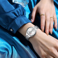 CURREN Women Elegant Watch Stainless Steel Casual Fashion Dial Digital Ladies Watches Quartz Wristwatch Reloj Mujer Girls Clock