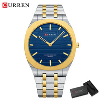 CURREN Top Luxury Brand Quartz Watch Men Stainless Steel Strap Military Watches 30ATM Waterproof Wristwatch Relogio Masculino
