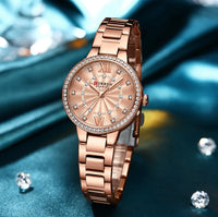 CURREN Brand 2022 New Ladies Original Luxury Watch Waterproof Stainless Steel Casual Sports Quartz Ladies Watch relogio feminino