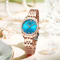 CURREN Top Brand Ladies Watch Elegant Stainless Steel Bracelet Simple Waterproof Ladies Business Watch Relogio Feminino