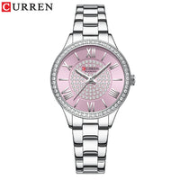 CURREN 9084 Women Watches Luxury Fashion Quartz Ladies WristWatch Stainless Steel Waterproof Girls Clock Gift Relogio Feminino