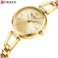CURREN 9092 Women's Roman Letter Chain Watch Waterproof Small Dial Women's Fashion Watch Ladies' wristwatch