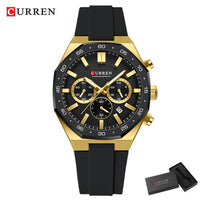 CURREN Sport Mens Watches Top Brand Luxury Auto Date Watch Men Waterproof Luminous AQUANAUT Quartz Watches for Men Reloj Hombre